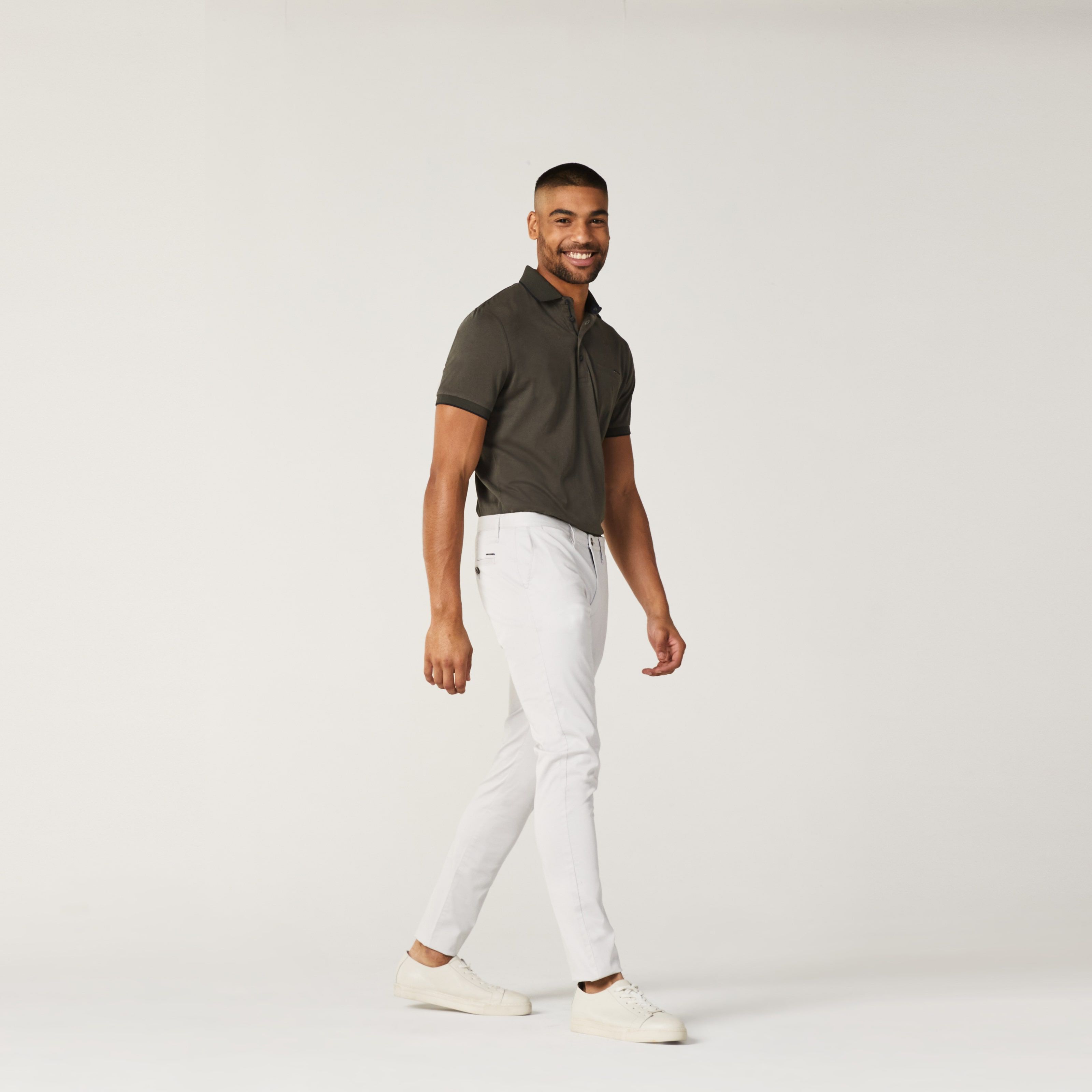 Plain Jersey Polo Khaki Polo Shirts Politix